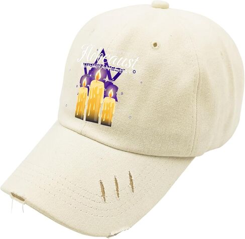 قبعة يوم ذكرى الهولوكوست الدولية للرجال غسلت قبعة البيسبول المنخفضة المنخفضة قبعات تمرين غسلها خفيفة الوزن in Kuwait