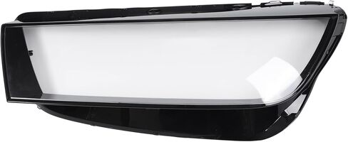 غطاء العدسة الأمامية تغطية المصابيح الأمامية العدسة العدسة العدسة Clear Cover لـ Audi Q5 2018-2020 Black ، Clear PC 1 PC Arbant Left Car in Saudi Arabia