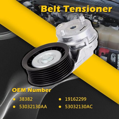 383382 AC Drive Belt Belt Assolbly مع Pulley V8 5.7L متوافق مع Chrysler 07-08 Aspen-متوافق مع Dodge 04-08 Durango / 03-08 RAM 1500 2500 3500 استبدال# 1916299 in Kuwait