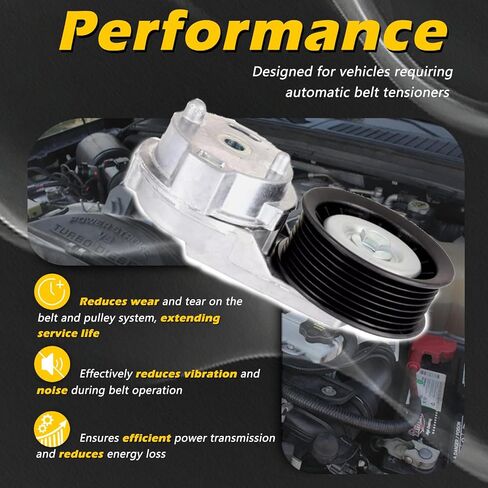 383382 AC Drive Belt Belt Assolbly مع Pulley V8 5.7L متوافق مع Chrysler 07-08 Aspen-متوافق مع Dodge 04-08 Durango / 03-08 RAM 1500 2500 3500 استبدال# 1916299 in Kuwait