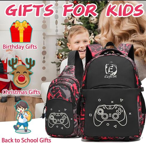 Skateboard Anime Luminous School Backpack with USB Charging Port, Anti Theft Lock, Sling Bag & Pencil Case for Teen Boys and Girls, Lightweight Laptop Backpack College Bookbag, Black in Saudi Arabia