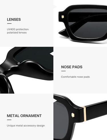 SOJOS Retro Trendy Polarized Sunglasses for Men Women Vintage Square Mens Shades SJ2397 in Saudi Arabia