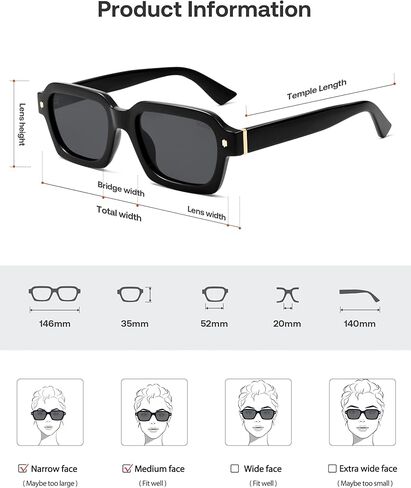 SOJOS Retro Trendy Polarized Sunglasses for Men Women Vintage Square Mens Shades SJ2397 in Saudi Arabia