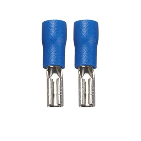 10 PCS Insulated Female Crimp Terminals 2.8mm 4.8mm 6.3mm Sealed Spade Wire Connector Wiring Cable Plug (Color : 6.3mm Blue Female, Size : 10pcs) in Kuwait