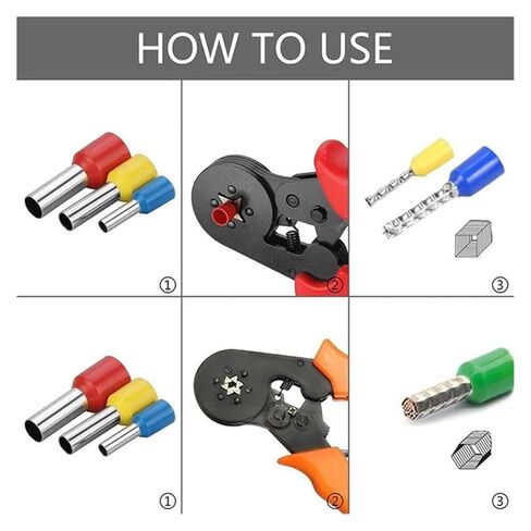 400 PCS Box VE Tubular Crimp Terminal Wire Insulation Termination Block Wire End Connector Electrical Tube Terminal (Color : 400PCS Boxed) in Kuwait