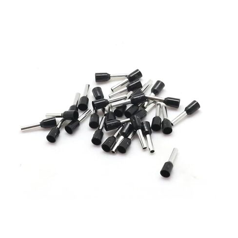 100pcs/pack Power Tools E16-12 PVC Corn End Wire Crimp Connector 16mm2 Cable Kit Terminal (Color : Black) in Kuwait