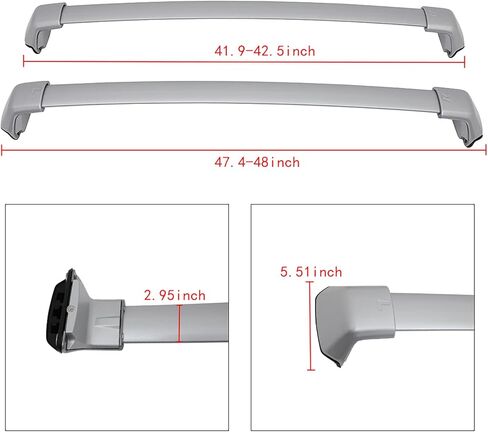SCITOO 165LBS Roof Rack Cross Bars Fit For Honda CR-V 2012-2016 Cargo Crossbar silver in Saudi Arabia