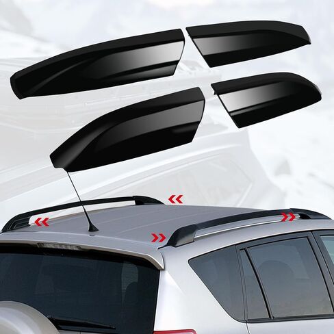 Roof Rack Covers Black for Toyota Highlander 2008-2013, 4 x Roof rack covers in Kuwait