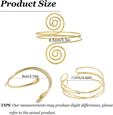 3PCS Arm Cuff for Women Gold Upper Arm Cuff Jewelry Greek Goddess Accessories Halloween Jewelry in Saudi Arabia