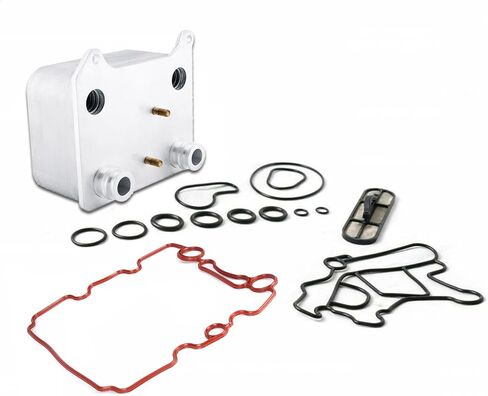 904-228 Engine Oil Cooler Kit Adapter For Ford E-350 club wagon E-450 Excursion F-250 F-350 F-450 F550 super duty 2003 2004 2005 2006 2007 2008 2009 2010 Accessories Including Gasket 3C3Z-6A642-CA in Kuwait