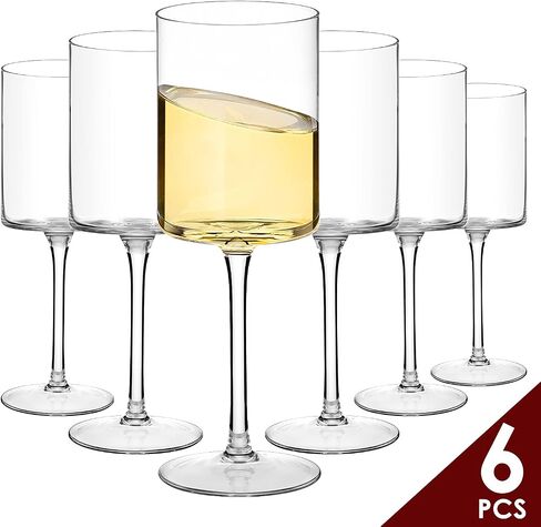 Chouggo Wine Glasses Set of 6, Hand Blown Crystal Red Wine or White Wine Glass - 15Oz, Hand Crafted by Artisans - Gifts for Women, Men, Wedding, Anniversary, Christmas, Birthday in Saudi Arabia