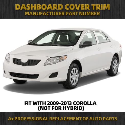Dasbecan 2pcs Upper Center Dashboard Trim Strip Compatible with 2009-2013 Toyota Corolla Replaces 55435-02370, 55436-02330, 55436-12040 Left & Right Side in Saudi Arabia