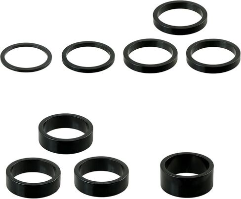 CyclingDeal Carbon Fiber Bike Bicycle Fork Steerer Headset Spacers 1-1/8" 10PCS Kit Set 2mm, 3mm, 5mm, 10mm, 15mm, 20mm in Saudi Arabia