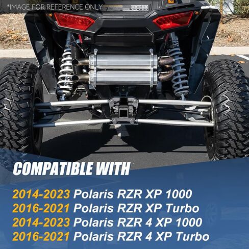 عائق المقطورة الخلفية للسلالة التلقائية ، 2 "مستقبل متوافق مع 2014-2023 Polaris RZR 4 XP 1000/Turbo ، طقم محول مستقبلات UTV الشاقة ، 1500 رطل كحد أقصى لسعة السحب ، المسحوق الأسود in Saudi Arabia