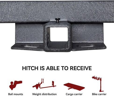 Trailer Hitch Black Steel Compatible with 2021 2022 2023 Hyundai Santa I Kia Sorento w/2" Hitch Receiver in Saudi Arabia