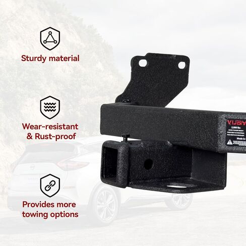 Trailer Hitch Black Steel Compatible with 2021 2022 2023 Hyundai Santa I Kia Sorento w/2" Hitch Receiver in Saudi Arabia