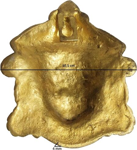 athizay Nava Durga Face Brass Hanging Wall Door Decorative Antique Finish Figurine Hanging for Entrance Door Decor Pooja Prayer Room (Durga Face Hanging) in Kuwait