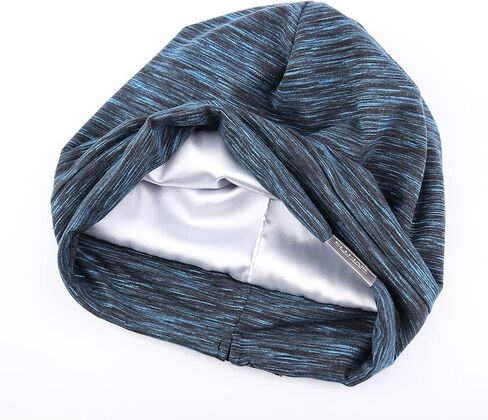 Beanie Sleep Cap Satin Bonnet Night Sleeping Caps Adjustable Slouchy Hats for Women and Girls Frizzy Hair in Kuwait