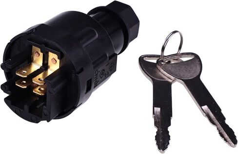 Ignition Switch with 2 Keys 57590-23333-71 57590-23344-71 Compatible with Toyota Forklift 7 & 8 Series 7FGCU25 7FGCU15 7FGCU30 8FGU18 8FGU20 8FGU25 in Saudi Arabia
