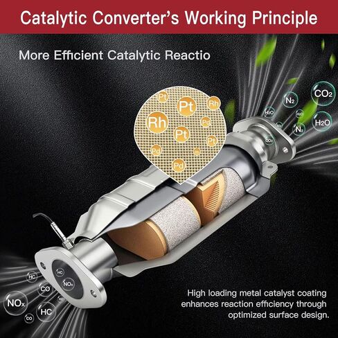 645988 Catalytic Converter Compatible with 2002-05 Cadillac Escalade; 1999-07 Chevrolet Avalanche, Silverado 1500/2500, Tahoe; 1999-07 GMC Sierra 1500/2500 Yukon, W/Gasket Kit, EPA in Kuwait