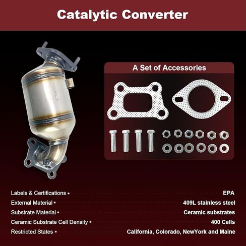 المحول الحفاز الخلفي anytek المتوافق المباشر مع شيفروليه ترافيرز V6 3.6L ملاءمة لبويك جيب V6 in Kuwait