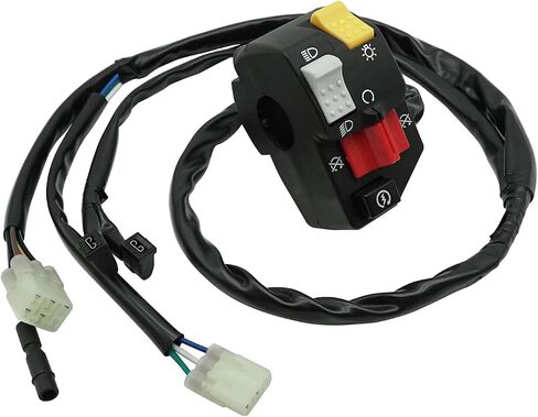 M MATI Handlebar Control Switch بدء تشغيل زر إيقاف الإضاءة الرئيسية لـ Honda TRX250X 2009-2017 TRX250EX Sportrax 250 2008 35150-HN6-A52 35150-HN6-A51 in Saudi Arabia