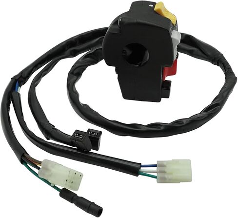 M MATI Handlebar Control Switch بدء تشغيل زر إيقاف الإضاءة الرئيسية لـ Honda TRX250X 2009-2017 TRX250EX Sportrax 250 2008 35150-HN6-A52 35150-HN6-A51 in Saudi Arabia