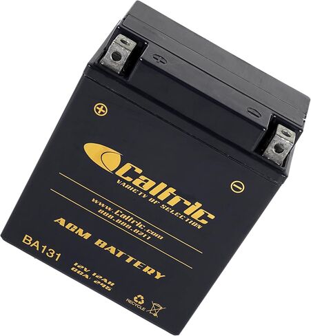 Caltric Agm Battery Compatible with Yamaha Grizzly 125 Yfm125G 2004 2005 2006 2007 2008-2013 in Saudi Arabia