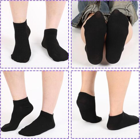60 Pairs Low Cut Ankle Socks Bulk Pack, No-Show Unisex Socks for Men and Women, Casual Cotton Breathable Sock, Thin Bulk Sock 7-12 Size (Black, White, Grey) in Saudi Arabia
