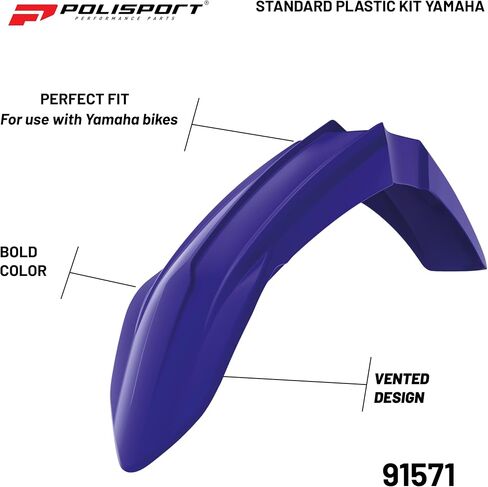 Polisport Motocross (MX) Restyling Kit for Yamaha YZ 125/250 (2002-2021) Dirt Bike – OEM Quality, Durable, Flexible & Perfect Fit – Blue/Black in Saudi Arabia