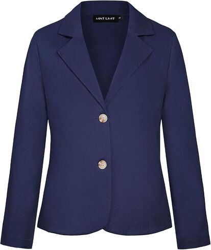 Women's Cotton Linen Blazer Long Sleeve Lapel Button Blazers Lightweight Summer Casual Work Office Jacket Suit in Saudi Arabia