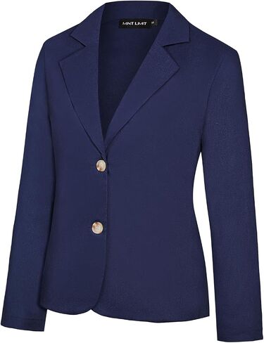 Women's Cotton Linen Blazer Long Sleeve Lapel Button Blazers Lightweight Summer Casual Work Office Jacket Suit in Saudi Arabia