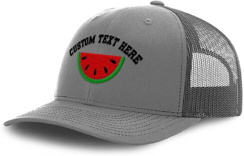 Custom Mesh Cap Hat Embroidered Watermelon Style B Embroidery Trucker Hats for Men & Women Cotton in Saudi Arabia