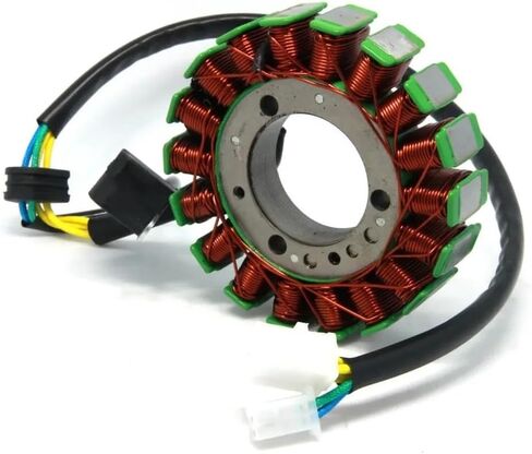 93mm 103mm 18 لفائف Magneto Stator لـ Majest YP250 لـ Roket MC-54B لـ Linhai Vog 250 257 260 300 LH170MM لـ AEOLU BMS لقطع القطر (93 مم) in Kuwait