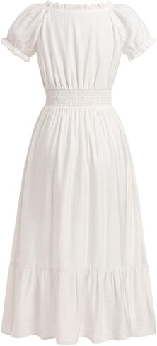 Idopip Women Mexican Dress Short Sleeve Floral Dressed Dressive Discal Boho Shuffle Midi Dress Vestidos tipicos mexicanos in Saudi Arabia