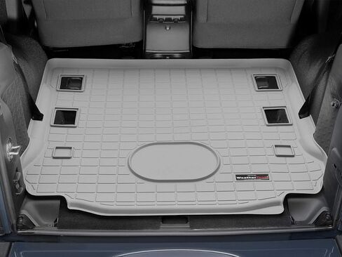 WeatherTech Cargo Trunk Liner for Jeep Wrangler 2-Door, Wrangler JK 2-Door - Behind 1st Row (401055) Black in Saudi Arabia