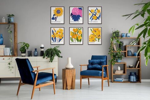 Vintage Botanica Matisse Floral Prints - Set of 3 (11x14 Inches) Cottagecore Decor, Henri Matisse Wall Art, Floral Poster, Matisse Print, Vintage Floral Poster, Aesthetic Posters Matisse in Saudi Arabia