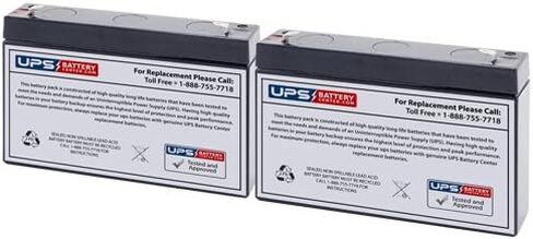 upsbatterycenter (2) 6V 7.2AH بطارية لـ Towmate TM36 Wireless Tow Light in Saudi Arabia