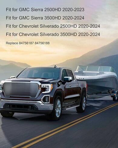 Platform Hitch 5th Wheel Mount Cover Fit for GMC Sierra Chevrolet Silverado 2500HD 3500HD 2020-2024 Replace 84756187 84756188, 5PCS in Saudi Arabia