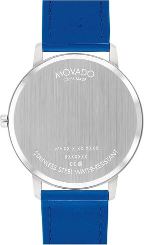 Movado Face Men's Watch - Swiss Quartz Movement, Leather Strap - 3 ATM Water Resistance - Luxury Fashion Timepiece for Him - 41mm in Saudi Arabia