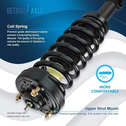 Detroit Axle - RWD Front End 14pc Suspension Kit for 2009-2013 Ford F-150, 2 Struts & Coil Springs 4 Upper & Lower Control Arms w/Ball Joints 4 Tie Rods 2 Sway Bars 2 Boots 2010 2011 2012 Replacement in Saudi Arabia