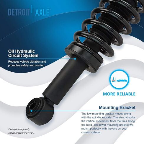 Detroit Axle - RWD Front End 14pc Suspension Kit for 2009-2013 Ford F-150, 2 Struts & Coil Springs 4 Upper & Lower Control Arms w/Ball Joints 4 Tie Rods 2 Sway Bars 2 Boots 2010 2011 2012 Replacement in Saudi Arabia