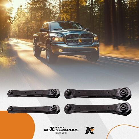 maXpeedingrods 4 PC Front Control Arms for Dodge Ram 1500 2500 3500 2003-2010, Upper & Lower, 4x4 4WD 8 Lug Wheels Only in Saudi Arabia