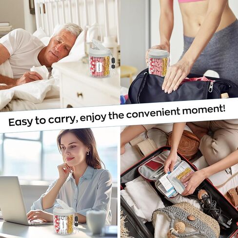 موزع حبوب منع الحمل مع 7 مقصورات كبيرة ، منظم حبوب منع الحمل للسفر ، منظم المكملات مع تصميم مضاد للخلط ، حاوية حبوب منع الحمل خالية من BPA مع 20 PCS ملصقات ، رمادي in Kuwait