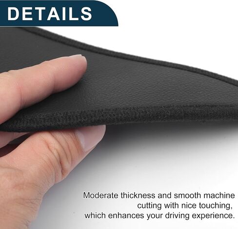 Leather Car Door Anti Kick Pad Sticker for Honda HR-V 2015-2019, for Honda Vezel 2015-2019 Door Side Edge Protector Interior Accessories Black 1 Set in Saudi Arabia