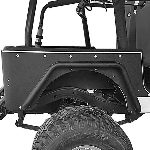 HOOKE ROAD WRANGLER YJ Front & الخلفية Fender Flares Tube Armor Guards for Jeep Wrangler YJ 1987 1988 1989 1990 1991 1992 1993 1994 1995 in Saudi Arabia