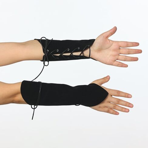 2 Pack Medieval Viking Armor Costume Guards for Unisex Gauntlet Wristband Wide Bracer Arm Armor Cuff in Kuwait