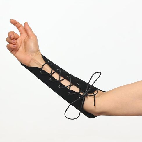 2 Pack Medieval Viking Armor Costume Guards for Unisex Gauntlet Wristband Wide Bracer Arm Armor Cuff in Kuwait