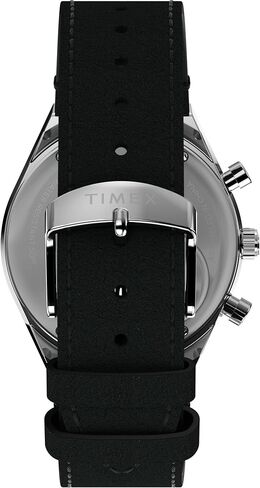 Timex Men's Peanuts Q 40mm Watch - حزام أسود أبيض عن الفولاذ المقاوم للصدأ in Saudi Arabia