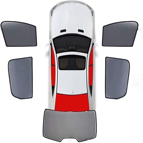 نافذة السيارة Sunshade لجيب Grand Cherokee IV 2011-2022 2023 2024 2025 Half Shade Car Interior Stainsptible Sunshade شاشات شاشات شاشية دائمة ، مرة أخرى in Kuwait